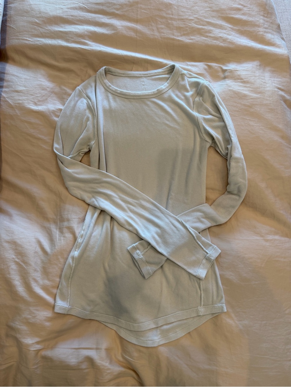 lululemon athletica Pale beige Long-Sleeve Crew Top